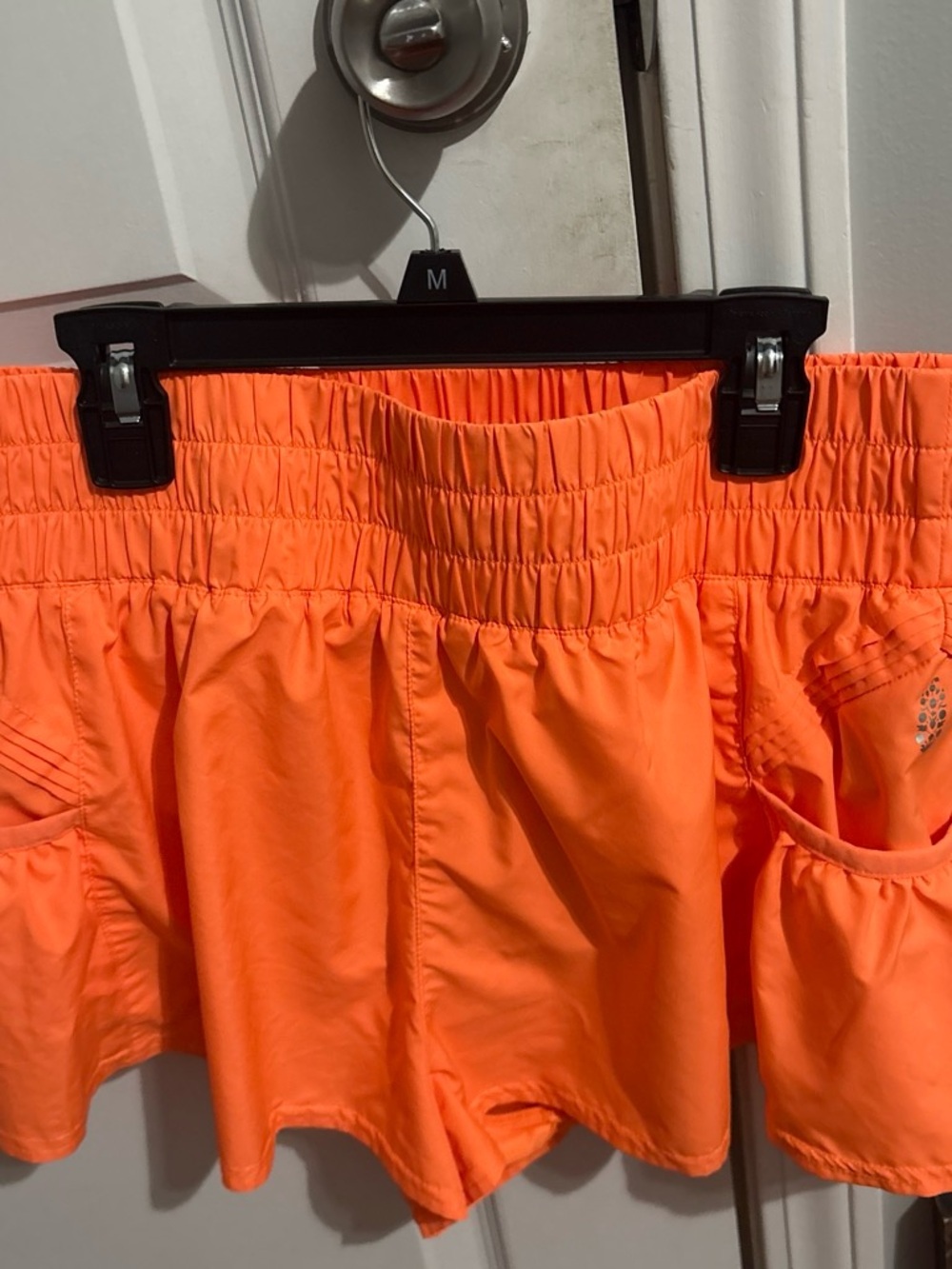 FP Movement by Free People Neon Orange Athletic Skort with Built-In Shorts